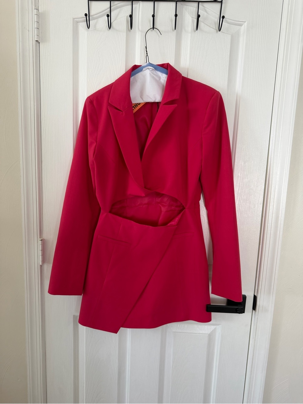 Zara Hot Pink 🩷 Cutout mini Blazer dress, size M